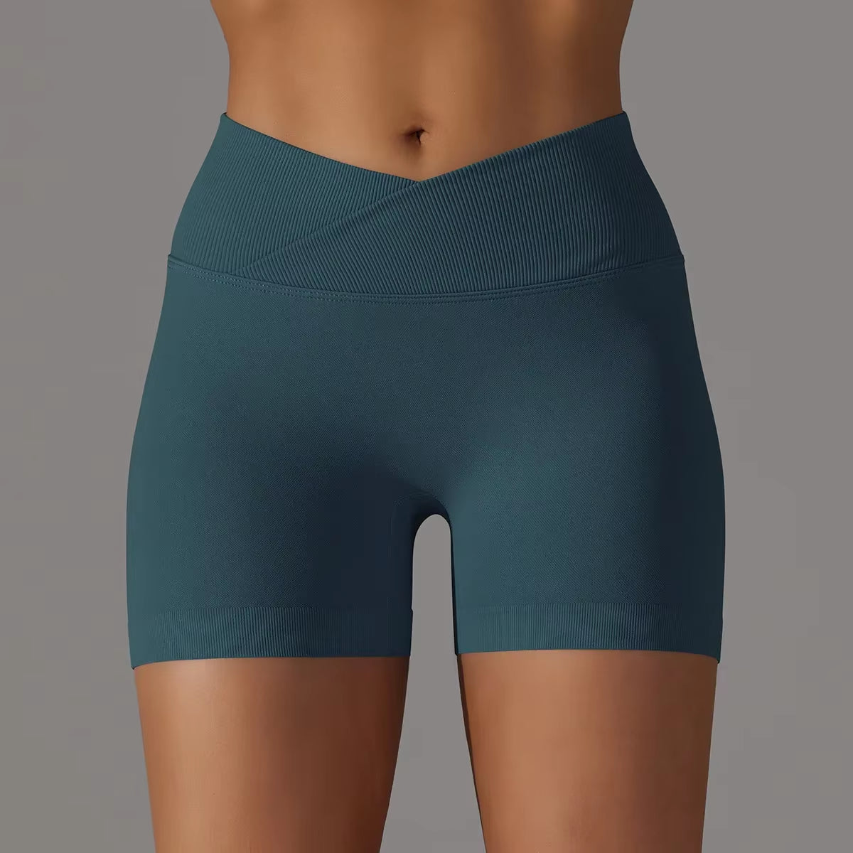 Women High Waist Workout Fitness Yoga Shorts Gym Push up Yoga Leggings Scrunch Butt Seamless Sports Shorts