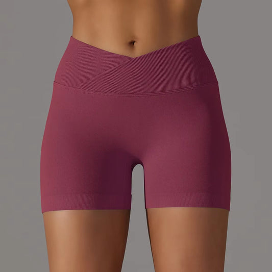 Women High Waist Workout Fitness Yoga Shorts Gym Push up Yoga Leggings Scrunch Butt Seamless Sports Shorts
