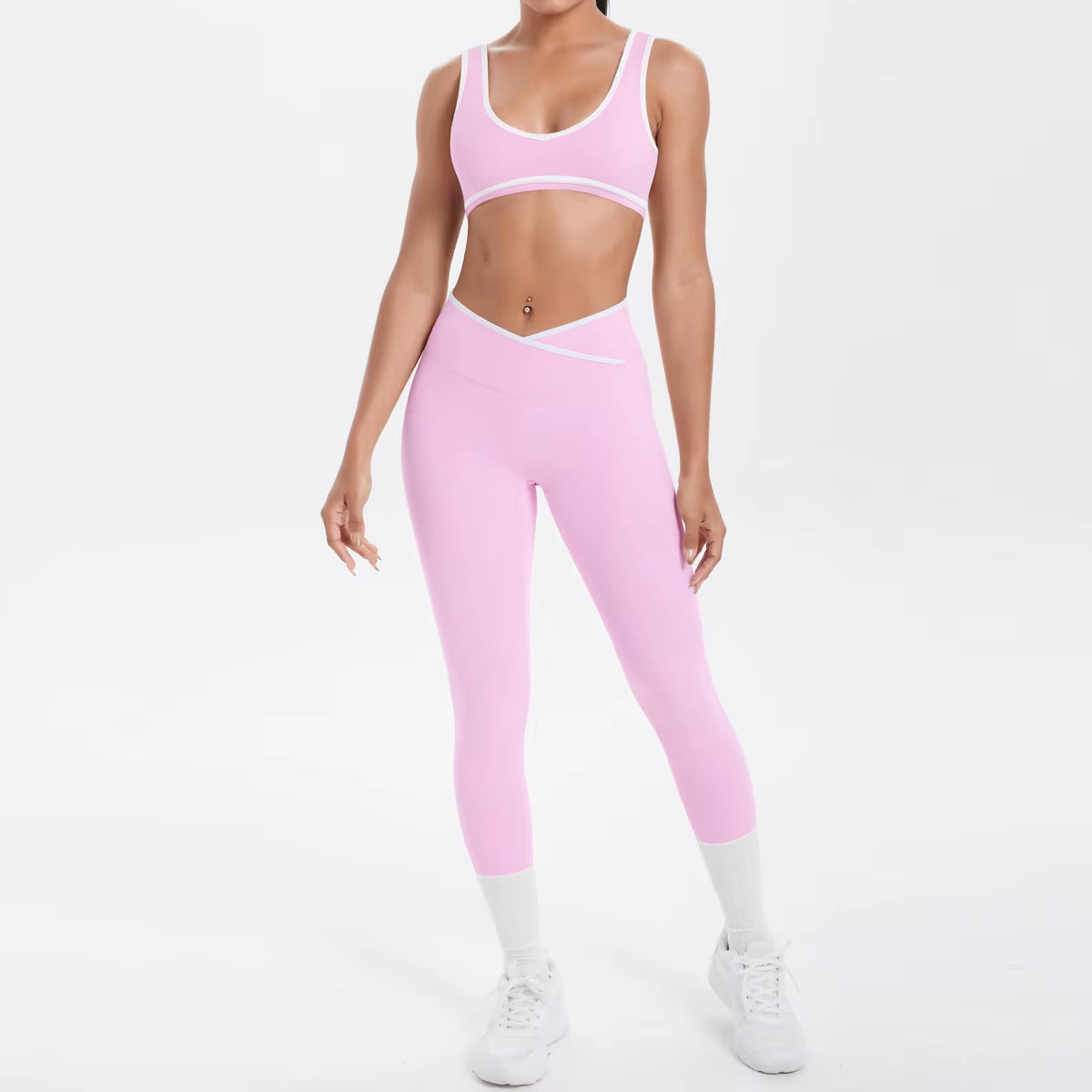 Yoga Set Women Tracksuit Nude Feeling Workout Sets Gym Clothes Push up Fitness Running Sportwear Sport Bra Leggings Suit