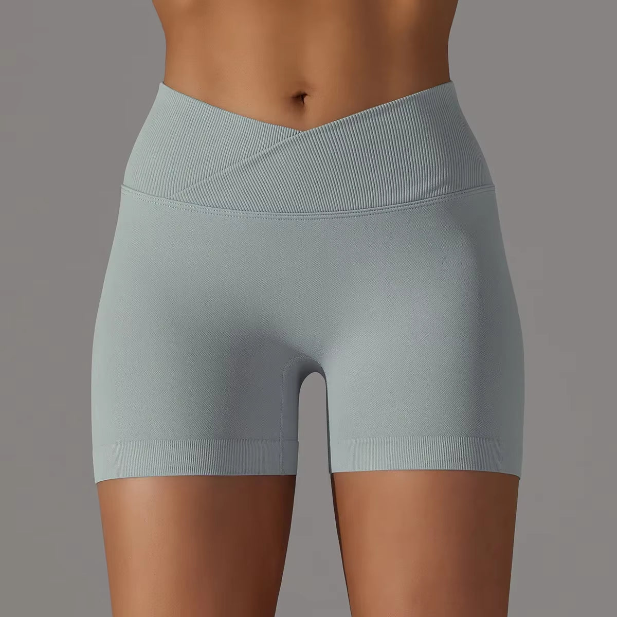 Women High Waist Workout Fitness Yoga Shorts Gym Push up Yoga Leggings Scrunch Butt Seamless Sports Shorts