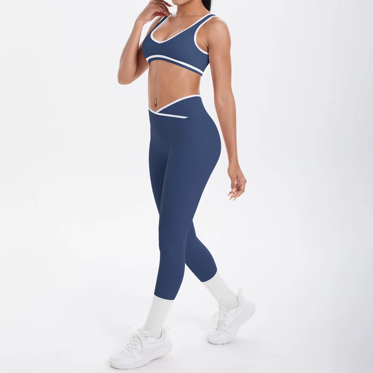 Yoga Set Women Tracksuit Nude Feeling Workout Sets Gym Clothes Push up Fitness Running Sportwear Sport Bra Leggings Suit