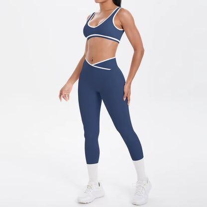 Yoga Set Women Tracksuit Nude Feeling Workout Sets Gym Clothes Push up Fitness Running Sportwear Sport Bra Leggings Suit
