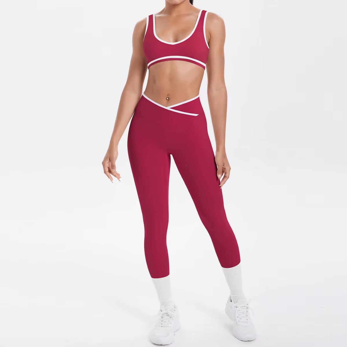 Yoga Set Women Tracksuit Nude Feeling Workout Sets Gym Clothes Push up Fitness Running Sportwear Sport Bra Leggings Suit