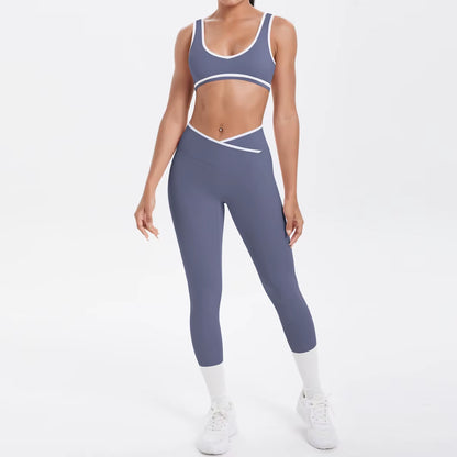 Yoga Set Women Tracksuit Nude Feeling Workout Sets Gym Clothes Push up Fitness Running Sportwear Sport Bra Leggings Suit